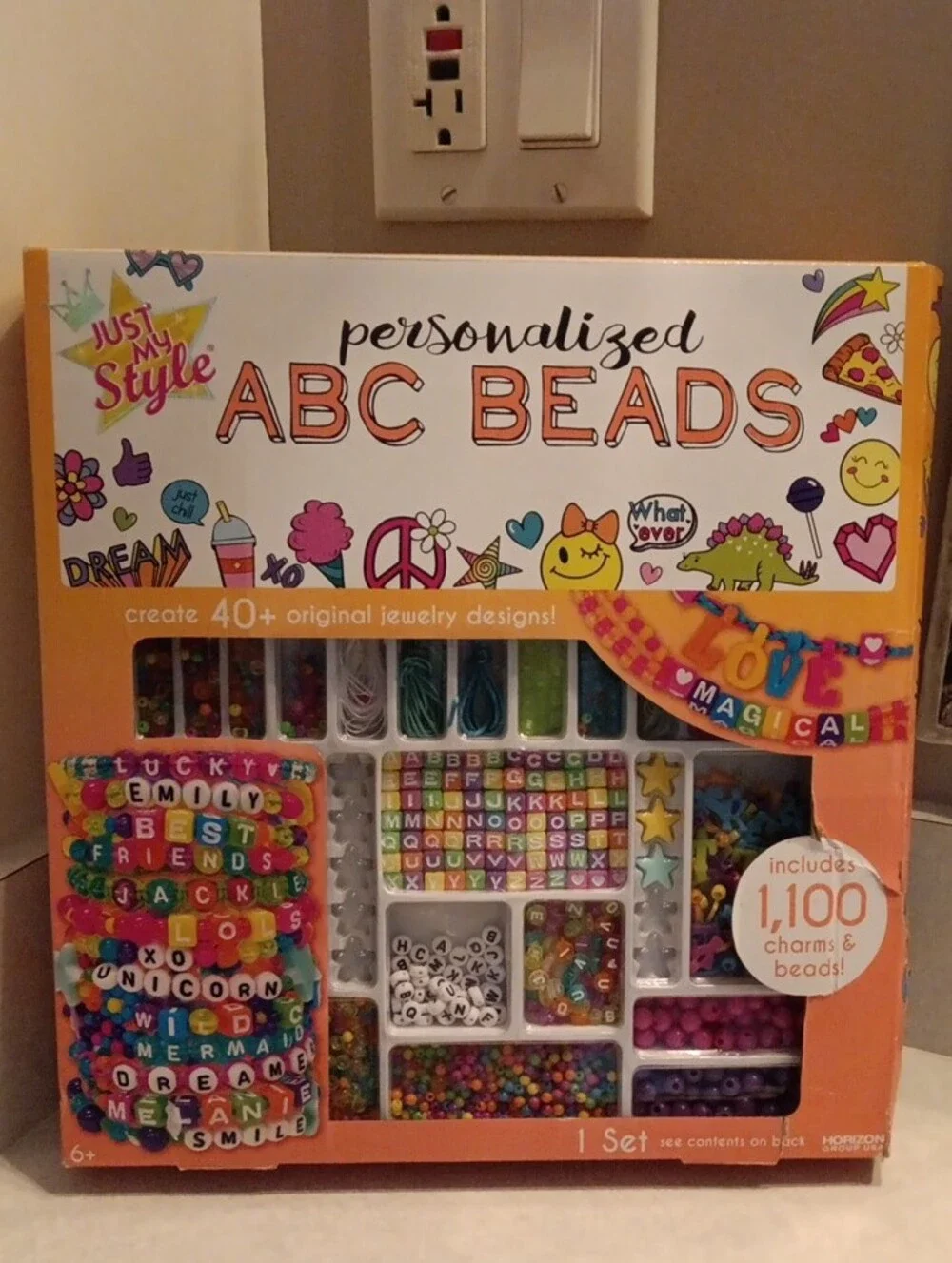 Personalized ABC Beads Jewelry Kit - Multicolor